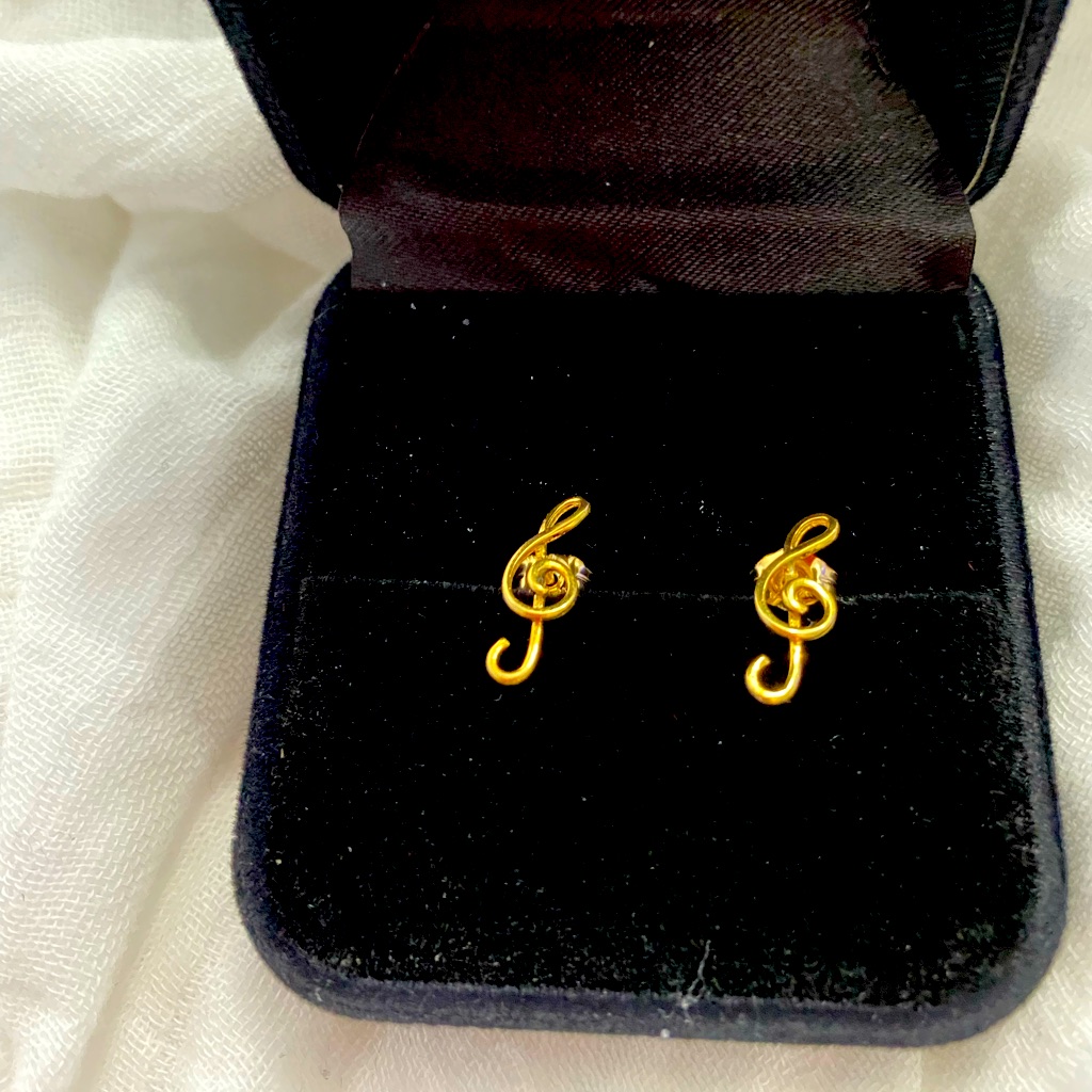 Clef Symbol 14 Kt Gold